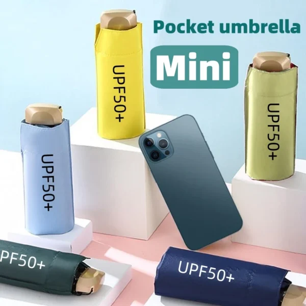 Mini Folding Pocket Umbrella - UV Protection and Waterproof - Image 19