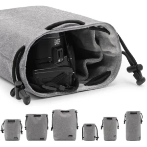 Camera Lens Pouch for DSLR and Mirrorless