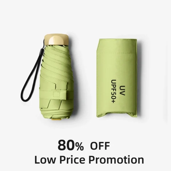 Mini Folding Pocket Umbrella - UV Protection and Waterproof