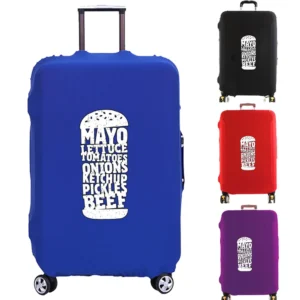 Hamburger Pattern Luggage Cover Protector