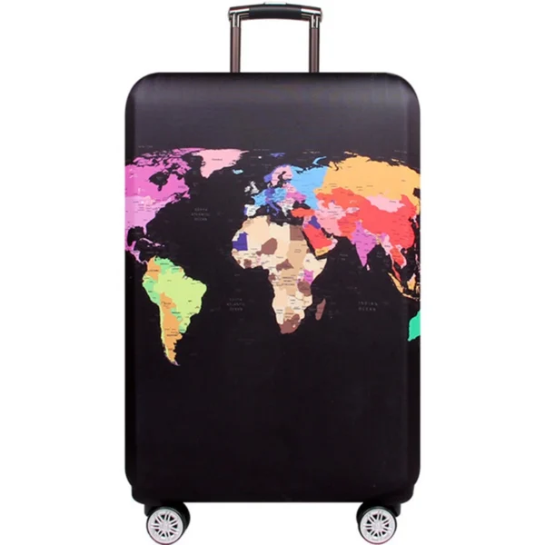 Elastic World Map Luggage Cover – Travel Protector for Suitcases - Image 13