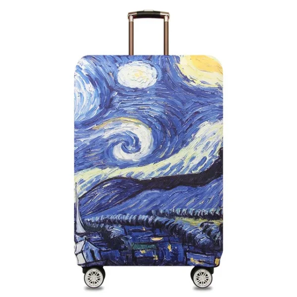 Elastic World Map Luggage Cover – Travel Protector for Suitcases - Image 3