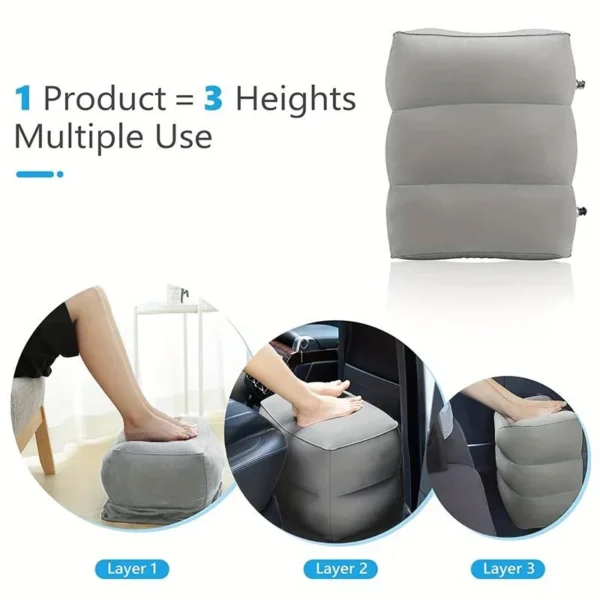 Inflatable Foot Rest Pillow Cushion - Image 3