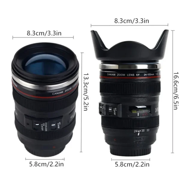 Camera Lens Coffee Mug - 380ml - Image 2