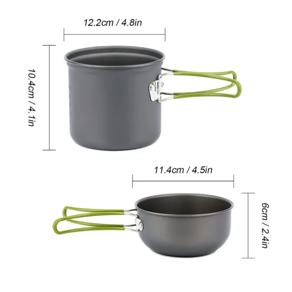 Ultralight Camping Pots Cookware Set - Image 7