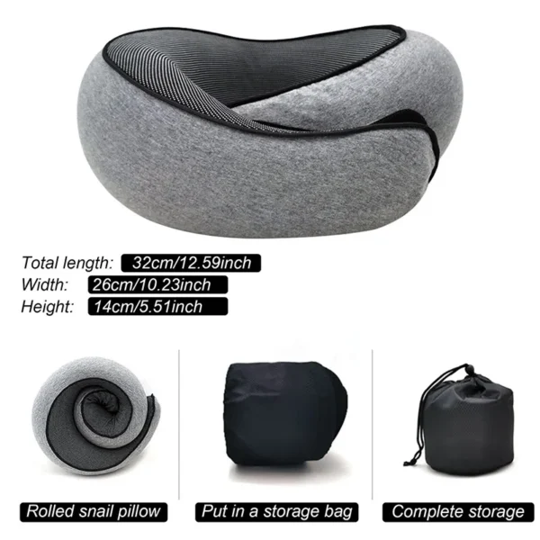U-Shaped Snail Style Adjustable Pillow - Image 3