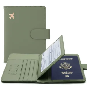 PU Leather Passport Wallet and Card Holder