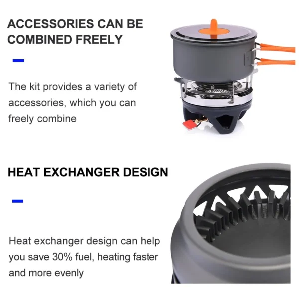 Camping Cooking System with Heat Exchanger - Image 3