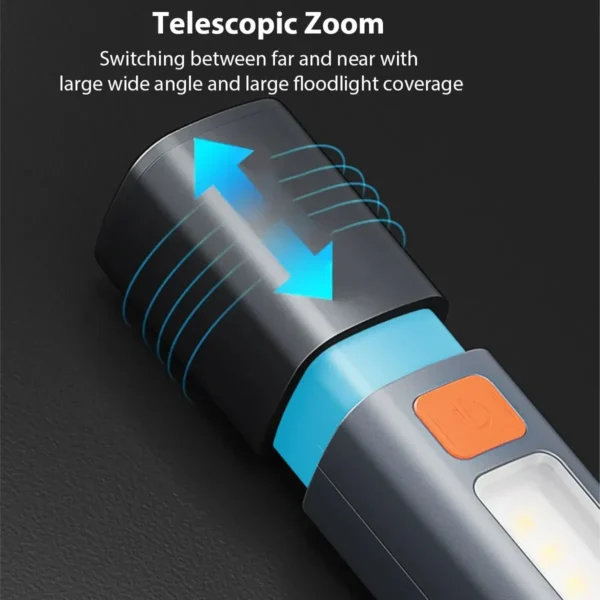 USB Rechargeable Flashlight Side Lamp - Image 3
