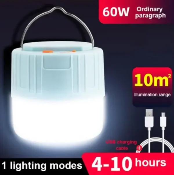 Solar USB Rechargeable LED Camping Lantern - Image 6