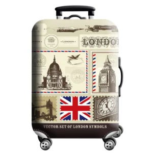 Elastic World Map Luggage Cover Protector