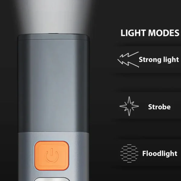 USB Rechargeable Flashlight Side Lamp - Image 4