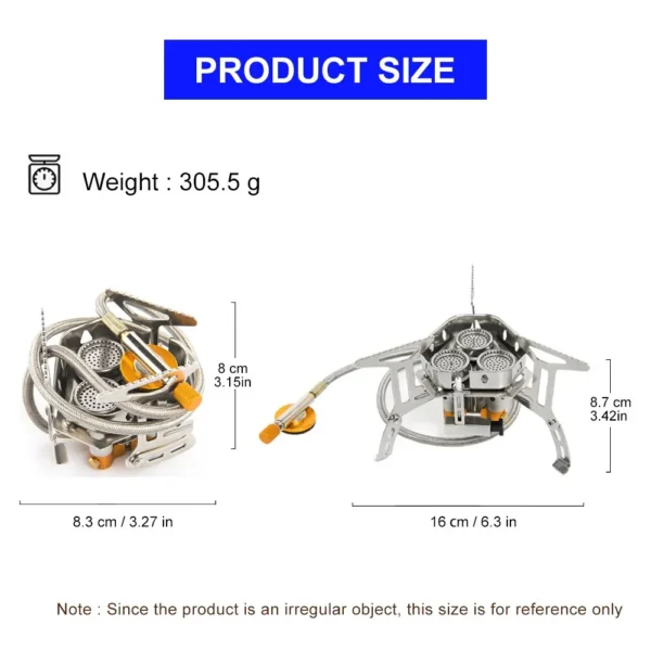 Portable Big Power Gas Stove Outdoor Cooking - Image 3