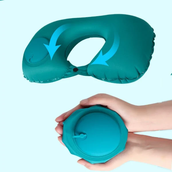 Inflatable U-Shape Travel Neck Pillow - Image 2