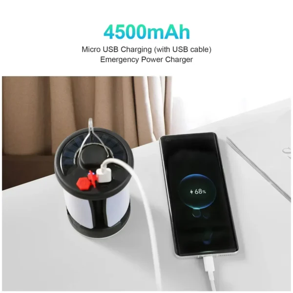Solar Camping Lantern with Power Bank - Image 5