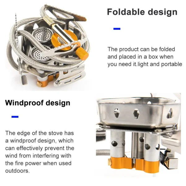 Portable Big Power Gas Stove Outdoor Cooking - Image 4