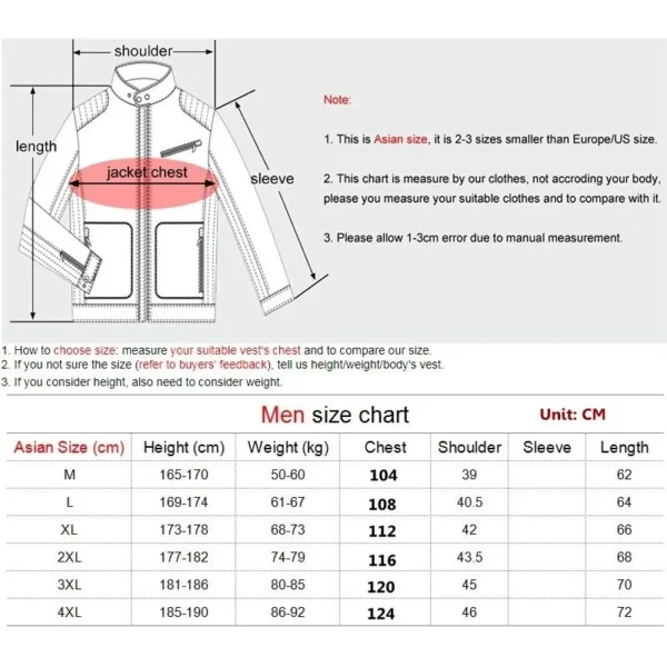 Men’s Warm Waterproof Vest Jacket - Image 2