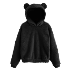 Women’s Fuzzy Bear Fleece Hoodie