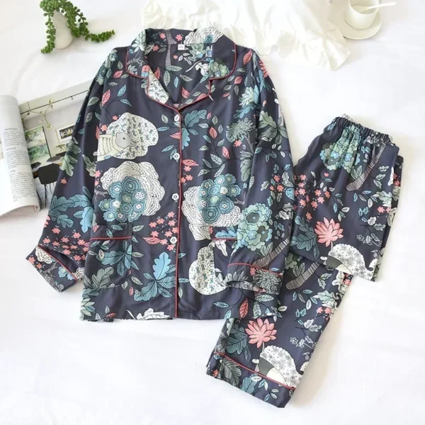 2-Piece Cotton Pajama Set for Women - Image 13
