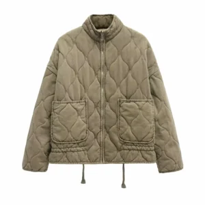 Vintage Quilted Cotton Jacket for Women