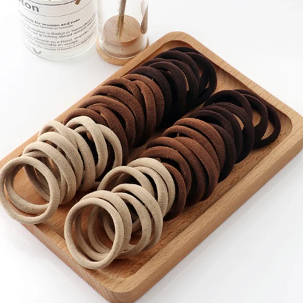 Black Elastic Hair Ties for Women - Image 5