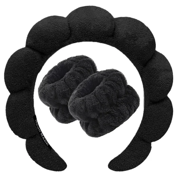 Soft Makeup Headband and Wrist Set - Image 5