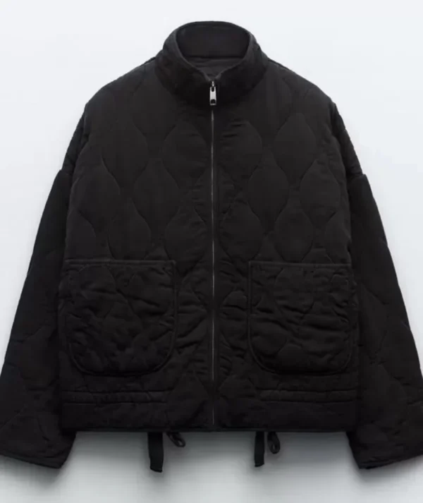 Vintage Quilted Cotton Jacket for Women - Image 2