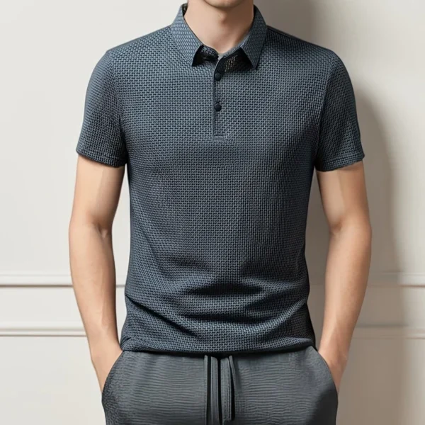 Men’s Business Casual Polo Shirt - Image 4