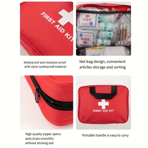 Portable 184pcs Outdoor First Aid Kit - Image 3