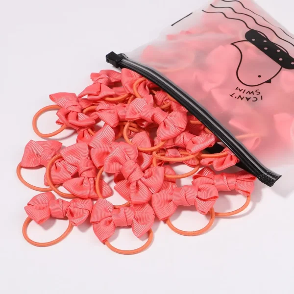 Girls' Bow Hair Ties Set – 5 Pack - Image 24