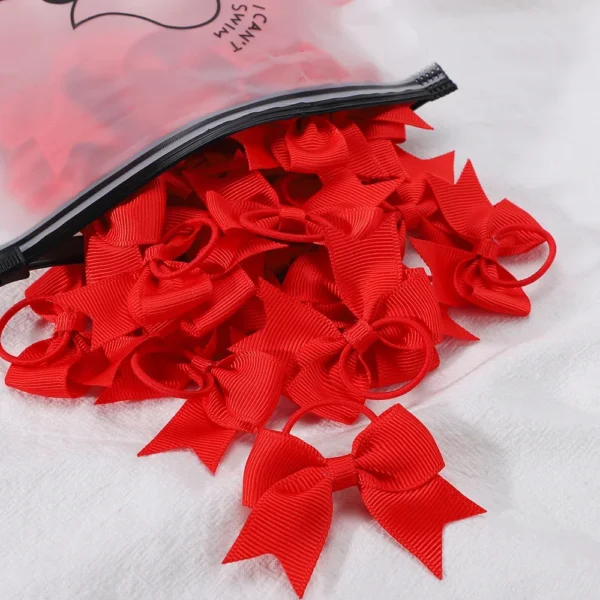 Girls' Bow Hair Ties Set – 5 Pack - Image 22