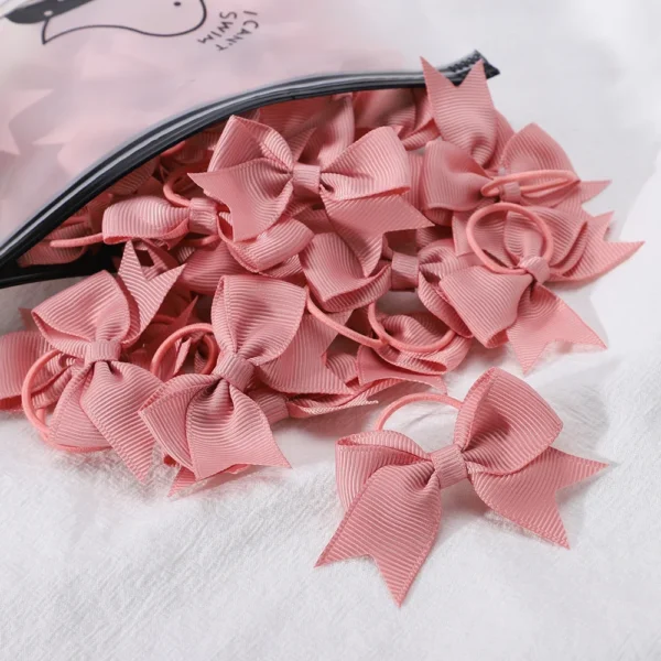 Girls' Bow Hair Ties Set – 5 Pack - Image 23