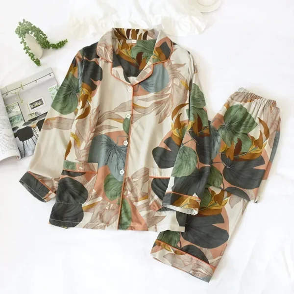 2-Piece Cotton Pajama Set for Women - Image 4