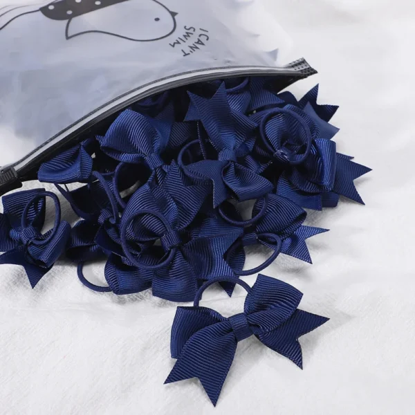 Girls' Bow Hair Ties Set – 5 Pack - Image 16