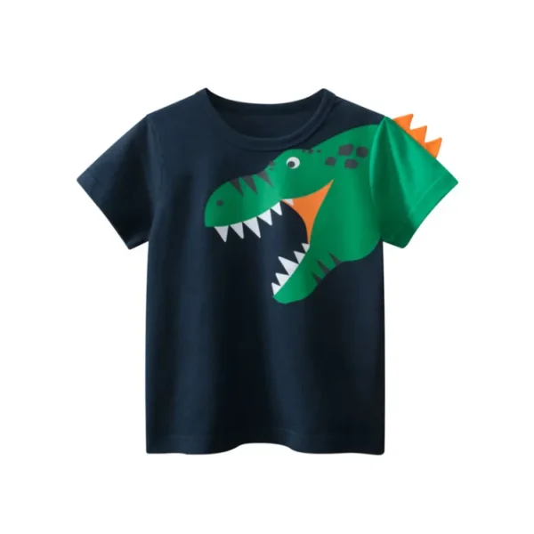 Boys' Cartoon Cotton Summer T-Shirt - Image 5