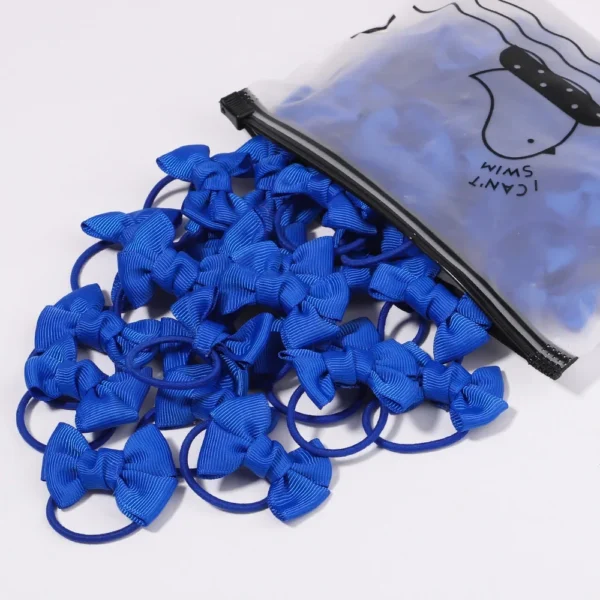 Girls' Bow Hair Ties Set – 5 Pack - Image 4