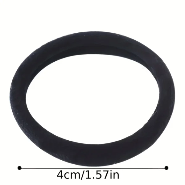 Black Elastic Hair Ties for Women - Image 3