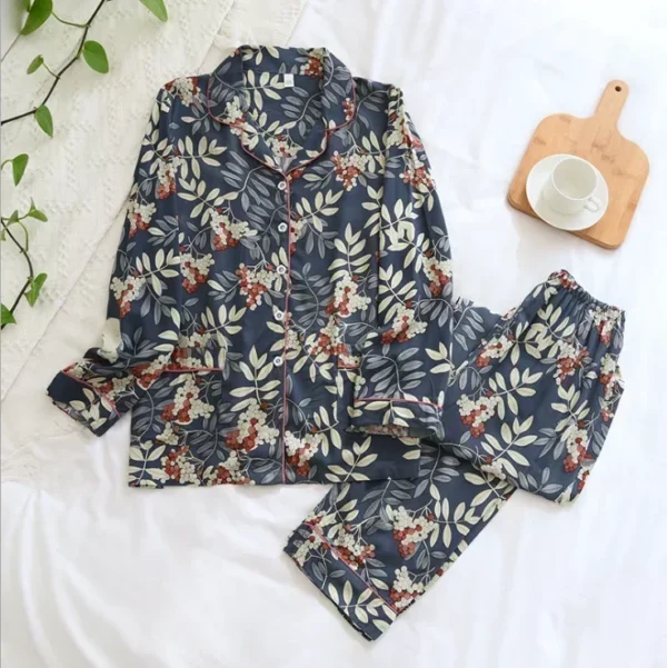 2-Piece Cotton Pajama Set for Women - Image 7