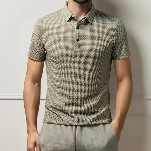 Men’s Business Casual Polo Shirt - Image 5