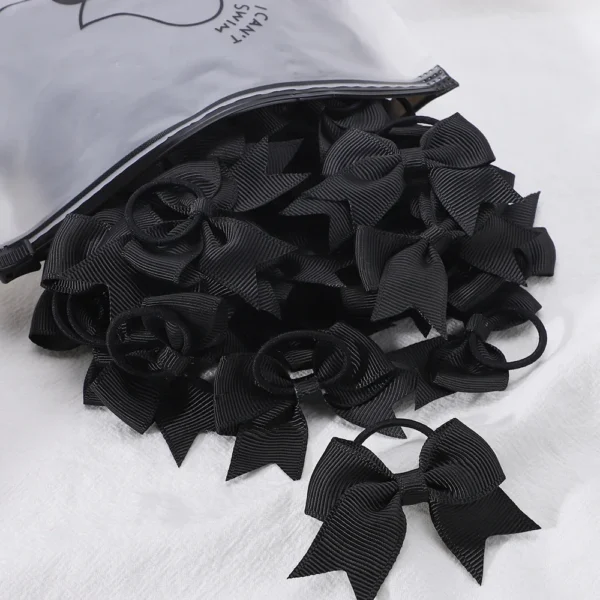 Girls' Bow Hair Ties Set – 5 Pack - Image 9