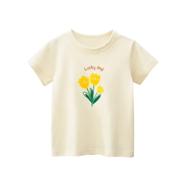 Toddler Girl Summer Printed T-Shirt - Image 12