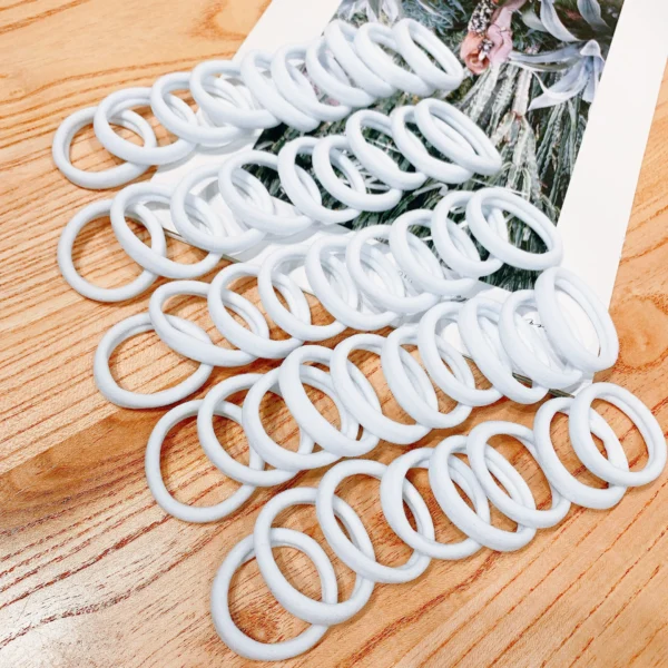 Black Elastic Hair Ties for Women - Image 4