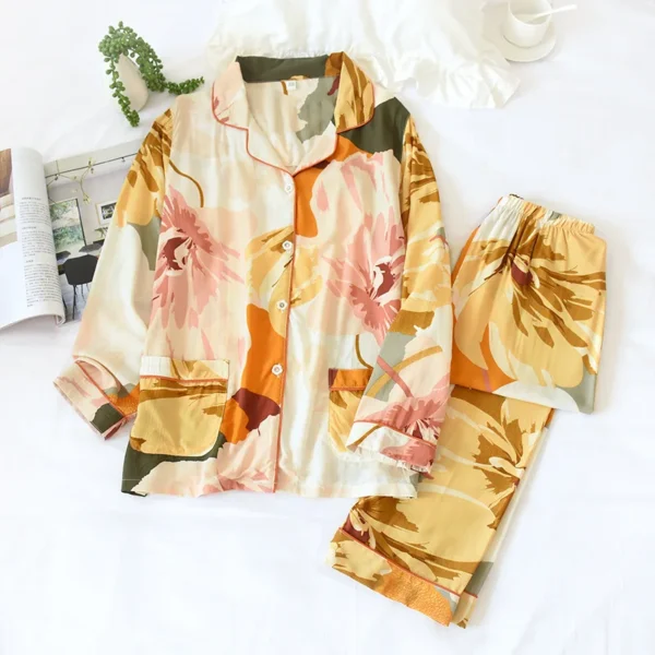 2-Piece Cotton Pajama Set for Women - Image 3