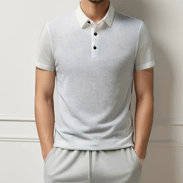 Men’s Business Casual Polo Shirt - Image 2
