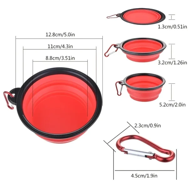 Collapsible Silicone Pet Travel Bowl - Image 2