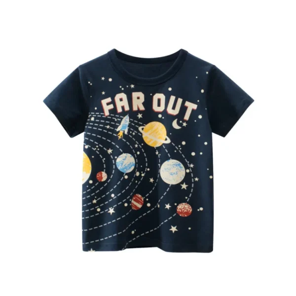 Boys' Cartoon Cotton Summer T-Shirt - Image 3