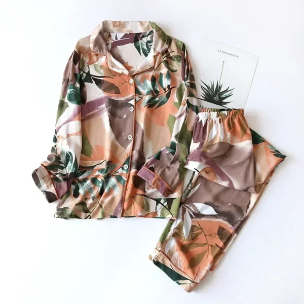 2-Piece Cotton Pajama Set for Women - Image 12