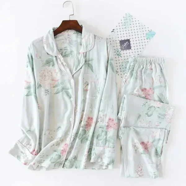 2-Piece Cotton Pajama Set for Women