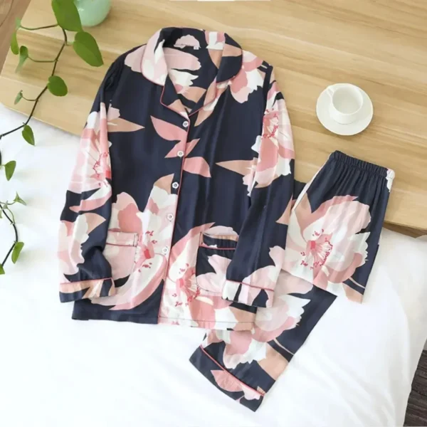 2-Piece Cotton Pajama Set for Women - Image 10