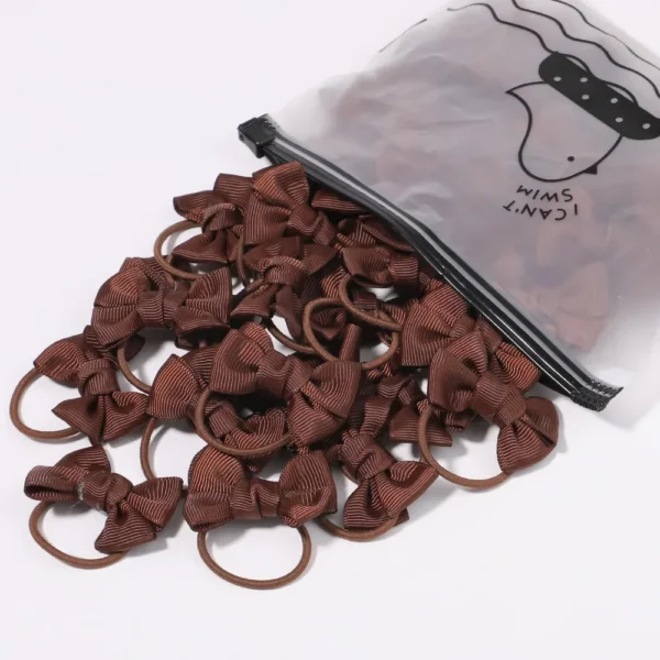 Girls' Bow Hair Ties Set – 5 Pack - Image 12